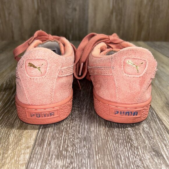 Puma Big Kids Youth US Size 6 C Desert Flower Pink Suede 35511069 Sneaker Shoes - Picture 8 of 12